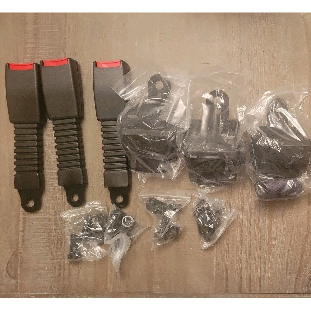 3 belts Universal Golf Cart Seat Belt, Retractable Belt for EZGO Club Car Yamaha